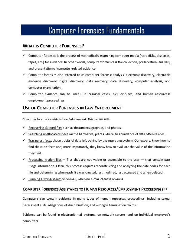 forensic note taking digital forensic notes